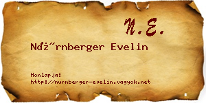 Nürnberger Evelin névjegykártya
